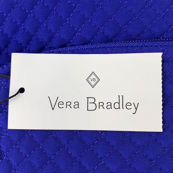 Vera Bradley Iconic Medium Cosmetic Gage Blue - Picture 6 of 8